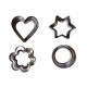 Set 12 forme decupatoare, Forme pentru biscuiti, 284COF