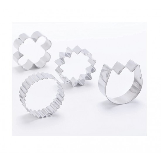 Set 12 forme decupatoare, pentru biscuiti, 5.5 cm, 381COF Set 12 forme decupatoare, pentru biscuiti, 5.5 cm, 381COF