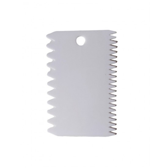 Set 3 Spatule flexibile pentru Ornare torturi, Alb, 11 cm, 323COF-2