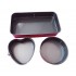 Set 3 Tavi mini  pentru  prajituri, Dreptunghiular, rotund, inima,156COF