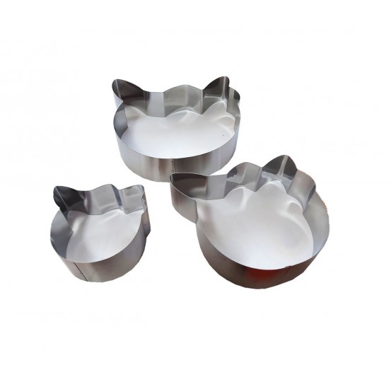 Set 3 Tavi pentru torturi cu 3 etaje, Pisica, 190COF
