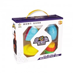 Set 4 cuburi, Yuxin Egg 3x3, Cake 3x3, Zongzi, Ingots, Stickerless, 406CUB-1