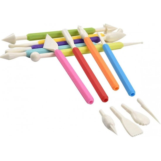 Set 9 Instrumente de modelat pentru cofetarie, Multicolor, 17 cm, 369COF