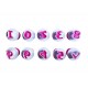 Set decupatoare Cifre cu ejector, 10 de piese, pentru cofetarie si patiserie, Roz, 286COF