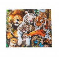 Set pictura cu diamante 5D, Model Animale salbatice, 50 cm, 174918C-9 Set pictura cu diamante 5D, Model Animale salbatice, 50 cm, 174918C-9