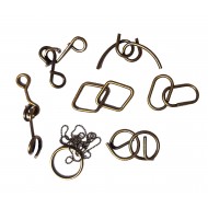 Set  puzzle Brain Twister 8 jocuri din Metal, pentru copii si adolescenti, 393CUB-1