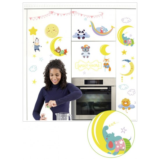 Sticker decorativ, Animalute, Sweet dreams, 79 cm, 725STK Sticker decorativ, Animalute, Sweet dreams, 79 cm, 725STK