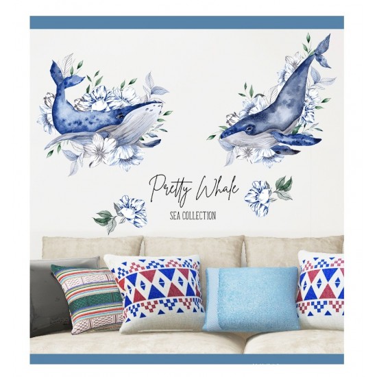 Sticker decorativ, Balene, 115 cm, 748STK Sticker decorativ, Balene, 115 cm, 748STK
