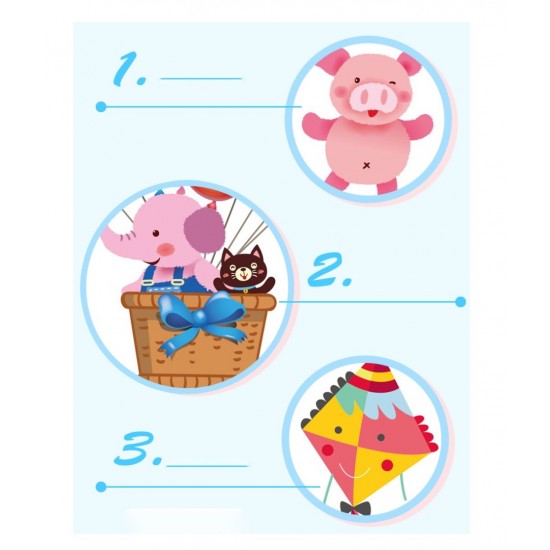 Sticker decorativ, Baloane, Happy balloon, 85 cm, 714STK
