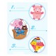 Sticker decorativ, Baloane, Happy balloon, 85 cm, 714STK
