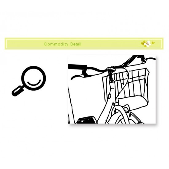 Sticker decorativ, Bicicleta, Better days, 95 cm, 708STK