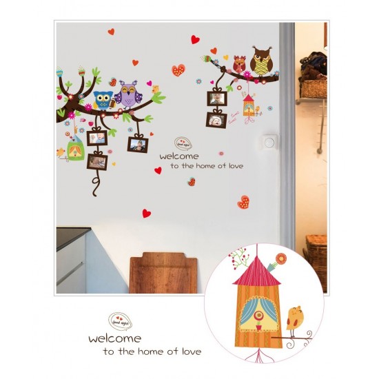 Sticker decorativ, Bufnite 150 cm, 745STK Sticker decorativ, Bufnite 150 cm, 745STK
