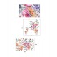 Sticker decorativ, Caprioare, Flori, 95 cm, 788STK