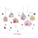 Sticker decorativ, Colivii cu flori, 150 cm, 776STK
