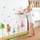Sticker decorativ, Colivii cu pasari si fluturi, 85 cm, 752STK