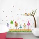 Sticker decorativ, Colivii cu pasari si fluturi, 85 cm, 752STK
