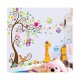 Sticker decorativ, Copacul cu animale, 180 cm, 754STK
