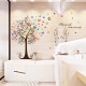 Sticker decorativ, Copacul cu fluturi, 130 cm, 799STK