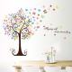 Sticker decorativ, Copacul cu fluturi, 130 cm, 799STK