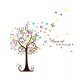 Sticker decorativ, Copacul cu fluturi, 130 cm, 799STK