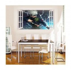 Sticker decorativ, Fereastra 3D, Anime, 85 cm, 1002STK