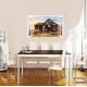 Sticker decorativ, Fereastra 3D, Casa, 85 cm, 620STK