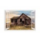 Sticker decorativ, Fereastra 3D, Casa, 85 cm, 620STK