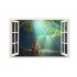 Sticker decorativ, Fereastra 3D, Cascada, 85 cm, 616STK