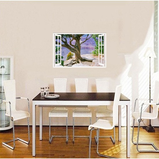 Sticker decorativ, Fereastra 3D, Grand Canyon, 85 cm, 690STK