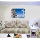 Sticker decorativ, Fereastra 3D, Insula Zakynthos, 85 cm, 675STK
