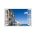 Sticker decorativ, Fereastra 3D, Insula Zakynthos, 85 cm, 675STK