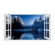 Sticker decorativ, Fereastra 3D, Lac, 85 cm, 538STK Sticker decorativ, Fereastra 3D, Lac, 85 cm, 538STK