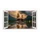 Sticker decorativ, Fereastra 3D, Lac, 85 cm, 542STK Sticker decorativ, Fereastra 3D, Lac, 85 cm, 542STK