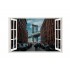 Sticker decorativ, Fereastra 3D, Manhattan Bridge, 85 cm, 571STK