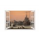 Sticker decorativ, Fereastra 3D, Nave marine, 85 cm, 668STK