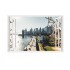 Sticker decorativ, Fereastra 3D, New York, 85 cm, 689STK