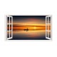 Sticker decorativ, Fereastra 3D, Ocean, 85 cm, 549STK-1