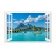Sticker decorativ, Fereastra 3D, Ocean, 85 cm, 554STK