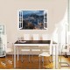 Sticker decorativ, Fereastra 3D, Oras, 85 cm, 546STK