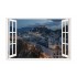 Sticker decorativ, Fereastra 3D, Oras, 85 cm, 546STK
