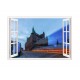 Sticker decorativ, Fereastra 3D, Oras, 85 cm, 547STK Sticker decorativ, Fereastra 3D, Oras, 85 cm, 547STK