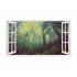 Sticker decorativ, Fereastra 3D, Padure, 85 cm, 541STK