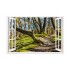 Sticker decorativ, Fereastra 3D, Padure, 85 cm, 612STK