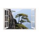 Sticker decorativ, Fereastra 3D, Peisaj de munte, 85 cm, 579STK Sticker decorativ, Fereastra 3D, Peisaj de munte, 85 cm, 579STK