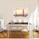 Sticker decorativ, Fereastra 3D, Podul Golden Gate, 85 cm, 641STK