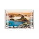 Sticker decorativ, Fereastra 3D, Rio de Janeiro, 85 cm, 569STK