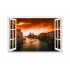 Sticker decorativ, Fereastra 3D, Viena, 85 cm, 567STK