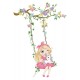 Sticker decorativ, Fetita cu leagan si unicorn, 90 cm, 1139STK Sticker decorativ, Fetita cu leagan si unicorn, 90 cm, 1139STK