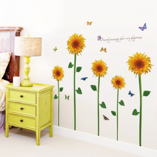 Sticker decorativ, Floarea soarelui, 150 cm, 785STK