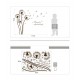 Sticker decorativ, Flori, My Love, 117 cm, 715STK Sticker decorativ, Flori, My Love, 117 cm, 715STK